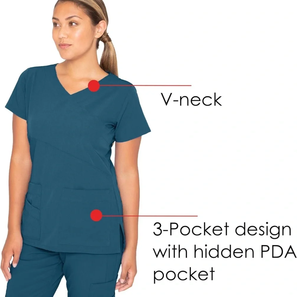 Grey’s Anatomy by Barco scrub set in NAVY BLUE size MEDIUM - Picture 8 of 12